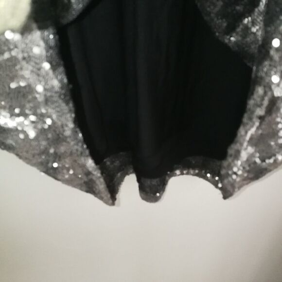 ARITZIA / TATULA Black & Silver Canterbury Sequins Festive Mini Dress Size Small - Picture 4 of 13